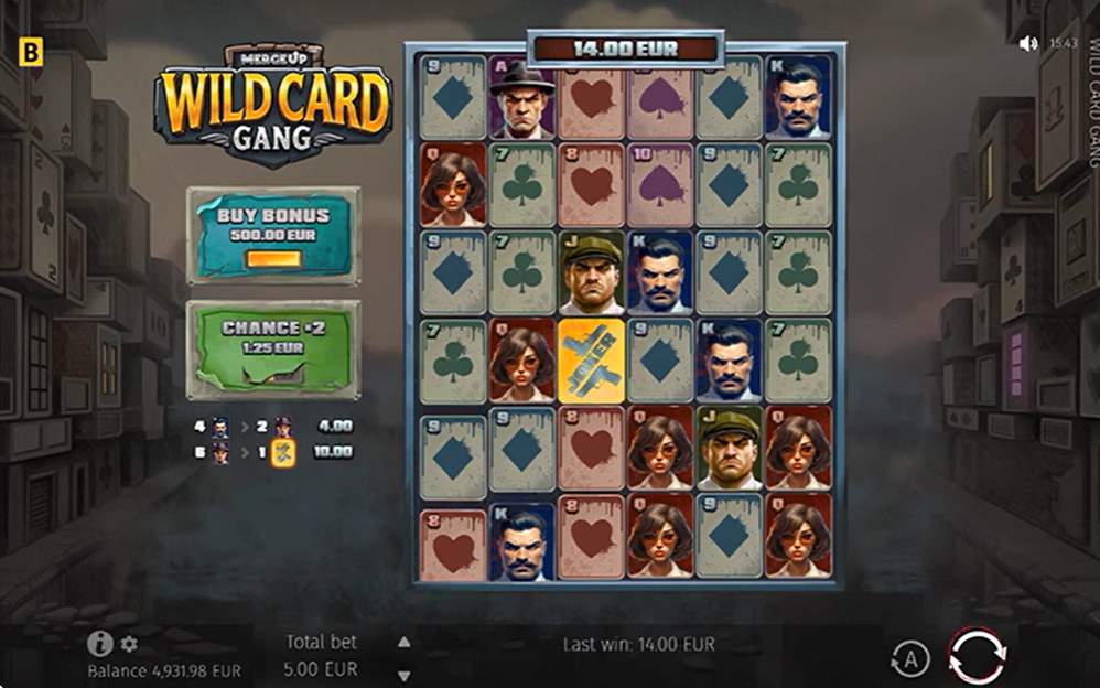 Wild Card Gang casino game.